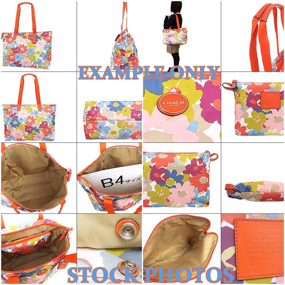 ❤️❤️❤️❤️SOLD❤️❤️❤️❤️Coach Floral Fabric-Nylon Bag & Snap Pouch🧡 - Picture 13 of 17